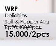 Promo Harga WRP Deli Chips Salt Pepper per 2 pouch 40 gr - Guardian