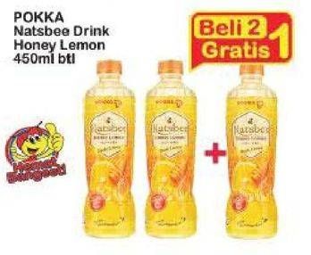 Promo Harga POKKA Natsbee Drink Honey Lemon 450 ml - Indomaret
