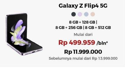 Promo Harga Samsung Galaxy Z Flip4 8GB + 128GB, 8GB + 256GB, 8GB + 512GB  - Erafone