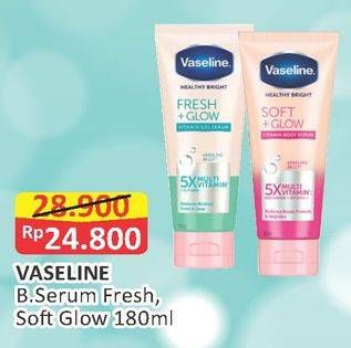 Promo Harga VASELINE Healthy Bright Fresh Glow, Soft Glow 180 ml - Alfamart