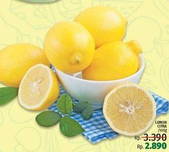 Promo Harga Lemon Lokal Citra per 100 gr - LotteMart