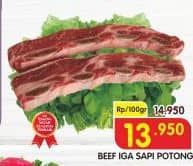 Promo Harga Iga Sapi per 100 gr - Superindo