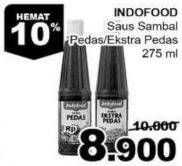 Promo Harga INDOFOOD Sambal Pedas, Ekstra Pedas 275 ml - Giant