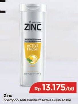 Promo Harga ZINC Shampoo Anti Dandruff 170 ml - TIP TOP