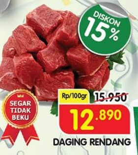 Promo Harga Daging Rendang Sapi per 100 gr - Superindo