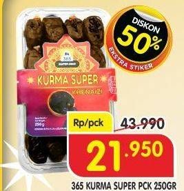 Promo Harga 365 Kurma Super 250 gr - Superindo