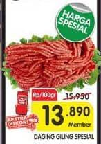 Promo Harga Daging Giling Sapi Spesial per 100 gr - Superindo