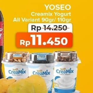 Promo Harga YOSEO Creamix Thick Yogurt All Variants 90 gr - Yogya