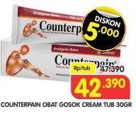 Promo Harga COUNTERPAIN Obat Gosok Cream 30 gr - Superindo