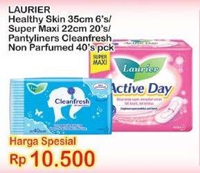 Promo Harga Healthy Skin 6s/ Pantyliner Cleanfresh 40s  - Indomaret