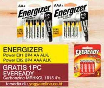Promo Harga ENERGIZER Battery Alkaline AA E91 4 pcs - Yogya