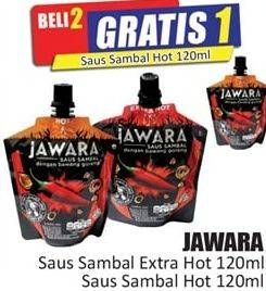 Promo Harga JAWARA Sambal Extra Hot, Hot 120 ml - Hari Hari