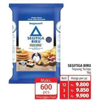 Promo Harga Bogasari Tepung Terigu Segitiga Biru 1000 gr - Lotte Grosir