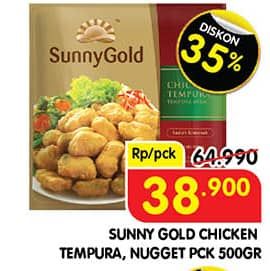 Promo Harga Sunny Gold Chicken Tempura/Nugget  - Superindo