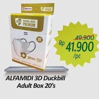 Promo Harga ALFAMIDI Masker 3D Duckbill Adult 20 pcs - Alfamidi