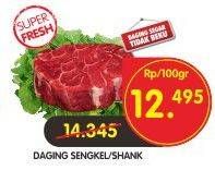 Promo Harga Daging Sengkel (Shankle) per 100 gr - Superindo