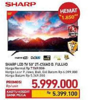 Promo Harga SHARP 2T-C50AD1i Full-HD 50"  - Carrefour