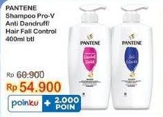 Promo Harga PANTENE Shampoo Anti Dandruff, Hair Fall Control 400 ml - Indomaret