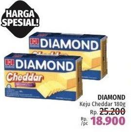 Promo Harga Diamond Keju Cheddar 180 gr - LotteMart