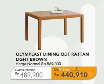 Promo Harga Olymplast Dining Table  - Carrefour