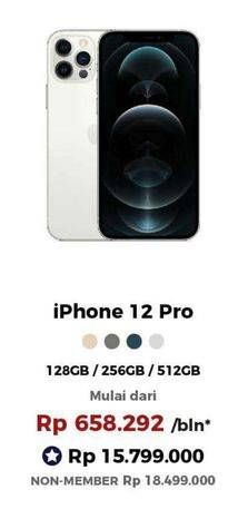 Promo Harga APPLE iPhone 12 Pro 128 GB, 256 GB, 512 GB 1 pcs - Erafone