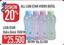 Promo Harga LION STAR Hydro Bottle 1500 ml - Hypermart