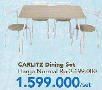 Promo Harga CARLITZ Dining Set  - Carrefour
