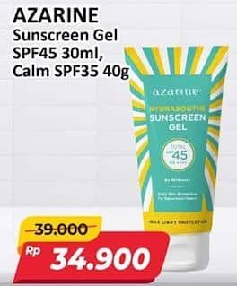 Promo Harga Azarine Hydrasoothe Sunscreen Gel SPF45 30 ml - Alfamart