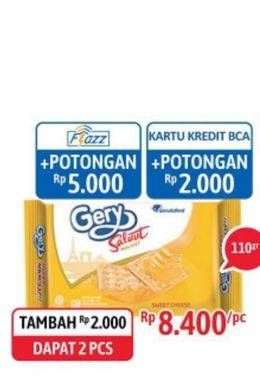 Promo Harga GERY Malkist 110 gr - Alfamidi