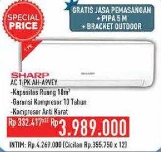 Promo Harga SHARP AH-A9VEY - AC 1PK  - Hypermart