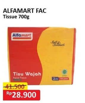 Alfamart Facial Tissue 700 gr Diskon 30%, Harga Promo Rp28.900, Harga Normal Rp41.500