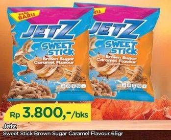Promo Harga Jetz Sweet Stick Snack Brown Sugar Caramel 65 gr - TIP TOP
