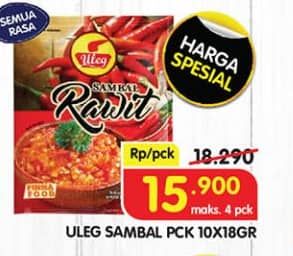 Promo Harga Finna Uleg Sambal All Variants per 10 sachet 20 gr - Superindo