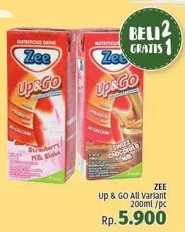 Promo Harga ZEE Up & Go UHT All Variants 200 ml - LotteMart