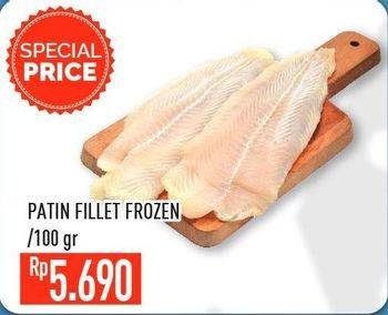 Promo Harga Patin Fillet Frozen per 100 gr - Hypermart