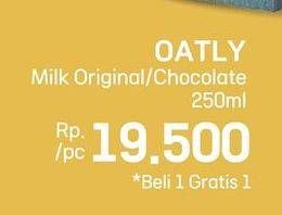 Promo Harga Oatly Oat Milk Chocolate, Original 250 ml - LotteMart