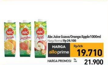 Promo Harga ABC Juice Guava, Orange, Apple 1000 ml - Carrefour