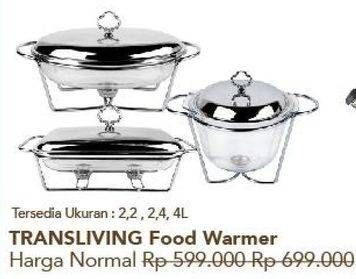 Promo Harga TRANSLIVING Food Warmer  - Carrefour