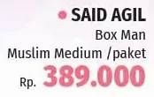 Promo Harga SAID AGIL Box Man Muslim Medium/Paket  - Lotte Grosir