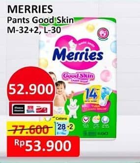 Promo Harga Merries Pants Good Skin M34, L30 30 pcs - Alfamart