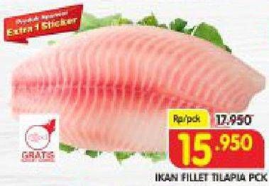 Promo Harga Ikan Fillet Tilapia per 100 gr - Superindo