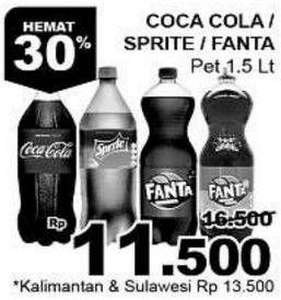 Promo Harga COCA COLA Minuman Soda 1500 ml - Giant