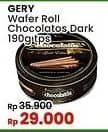 Promo Harga Chocolatos Wafer Roll Cokelat Dark 190 gr - Indomaret