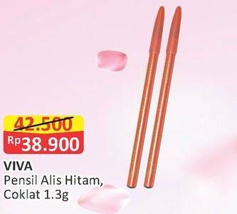 Promo Harga VIVA Eyebrow Pencil Black, Brown 1 gr - Alfamart