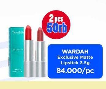 Promo Harga WARDAH Exclusive Matte Lipstick All Variants 3 gr - Watsons