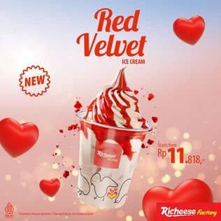 Promo Harga Red Velvet Ice Cream  - Richeese Factory