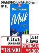 Promo Harga Diamond Milk UHT Full Cream 1000 ml - Alfamidi