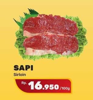 Promo Harga Daging Has Luar (Daging Sirloin) per 100 gr - Yogya