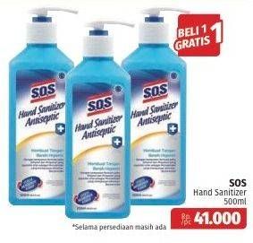 Promo Harga SOS Hand Sanitizer 500 ml - Lotte Grosir