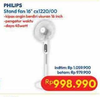 Promo Harga Philips CX1220/00 Stand Fan  - Hypermart
